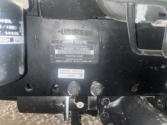 2025 John Deere 2032R Tractor Compact