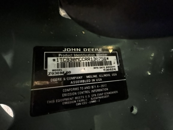 2024 John Deere Z930M Mower/Zero Turn