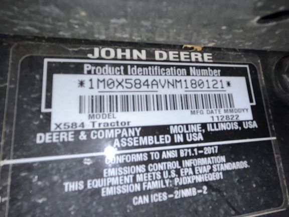 2023 John Deere X584 Garden Tractor