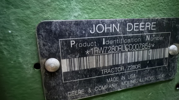 2012 John Deere 7280R Tractor