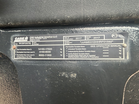 2017 Case IH Magnum 310 Tractor