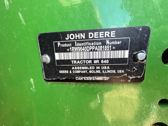 2023 John Deere 9R 640 Tractor 4WD