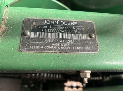 2010 John Deere 630F Header Combine