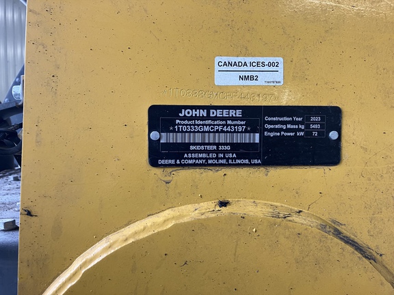 2023 John Deere 333G Compact Track Loader