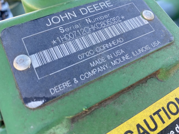 2019 John Deere 712C STALKMASTER Header Corn Head