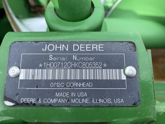 2019 John Deere 712C STALKMASTER Header Corn Head