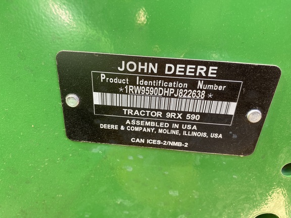 2023 John Deere 9RX 590 Tractor Rubber Track