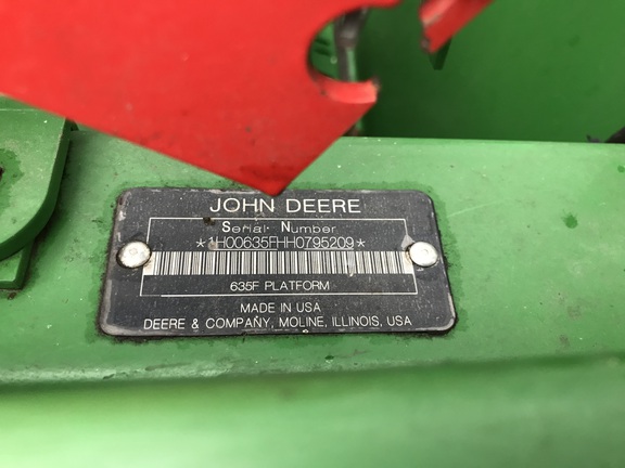 2017 John Deere 635F Header Combine