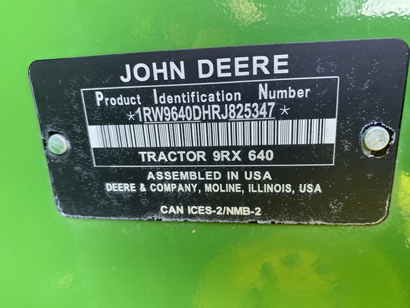 2024 John Deere 9RX 640 Tractor Rubber Track