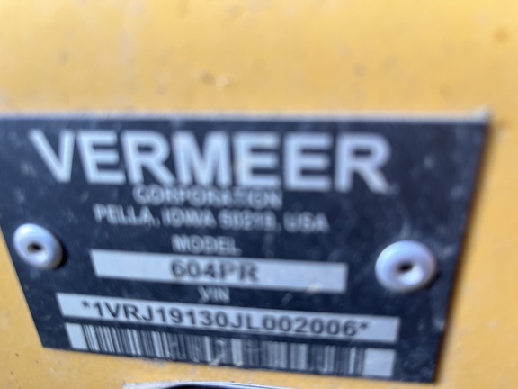 2018 Vermeer 604 Pro Baler/Round