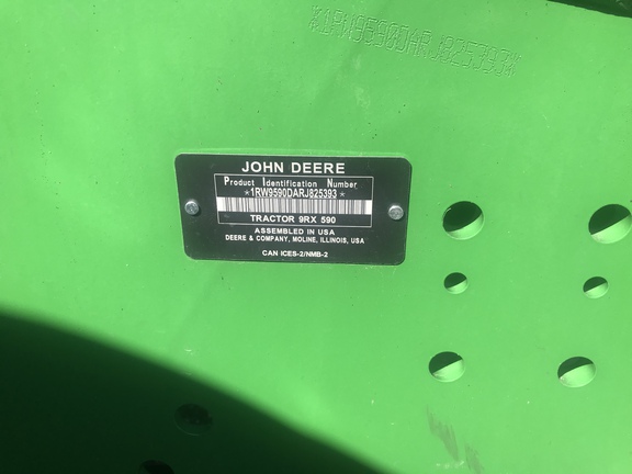 2024 John Deere 9RX 590 Tractor Rubber Track