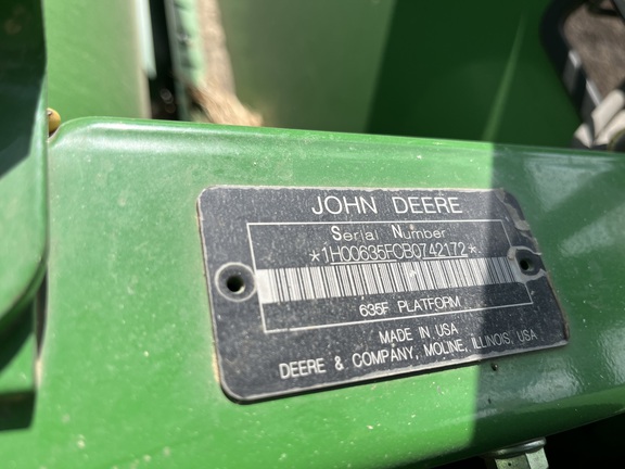 2011 John Deere 635F Header Combine