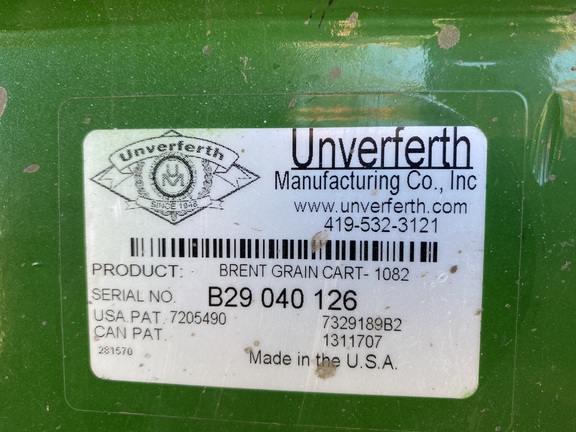 2011 Unverferth 1082 Grain Cart