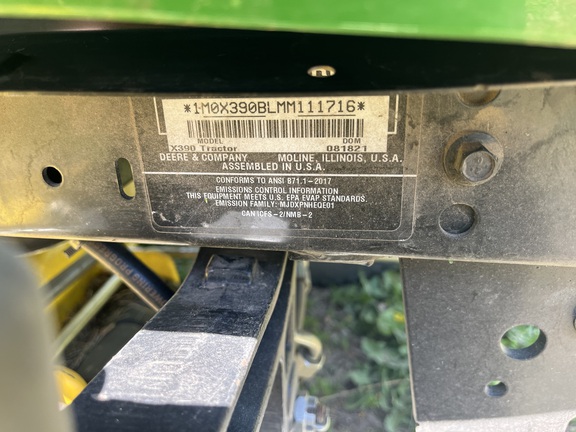 2021 John Deere X390 Garden Tractor