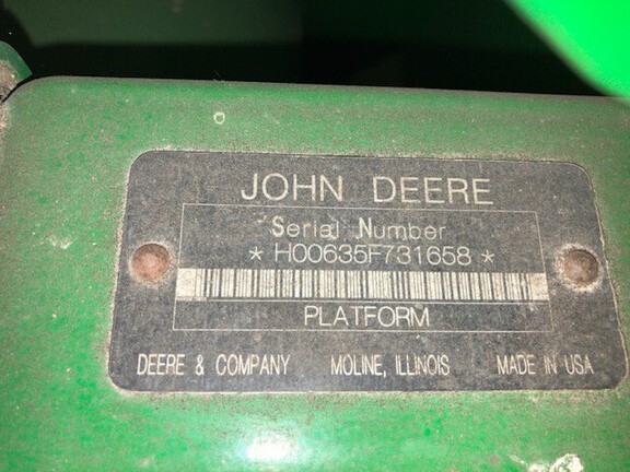 2009 John Deere 635F Header Combine
