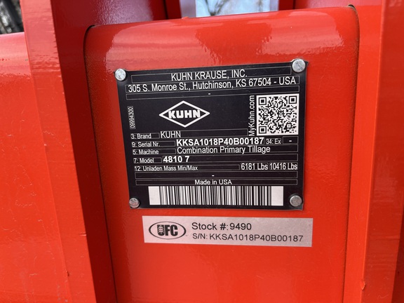 2024 Kuhn 4810 - 7 Disk Ripper