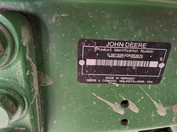 2016 John Deere 6130R Tractor