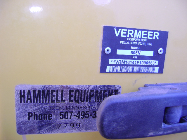 2015 Vermeer 605N Baler/Round