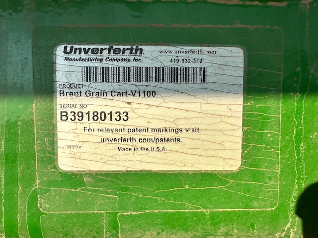 Brent V1100 Grain Cart