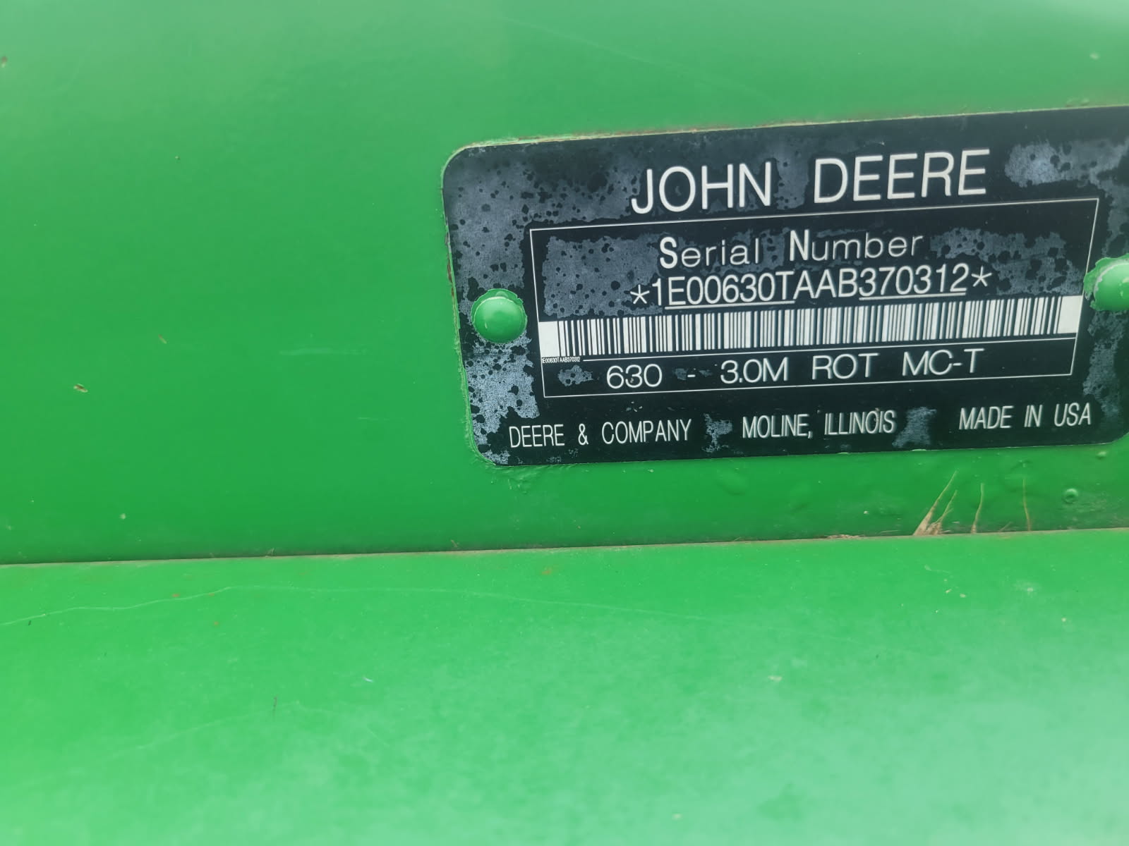 John Deere 630 Mower Conditioner
