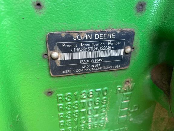 2017 John Deere 8345R Tractor