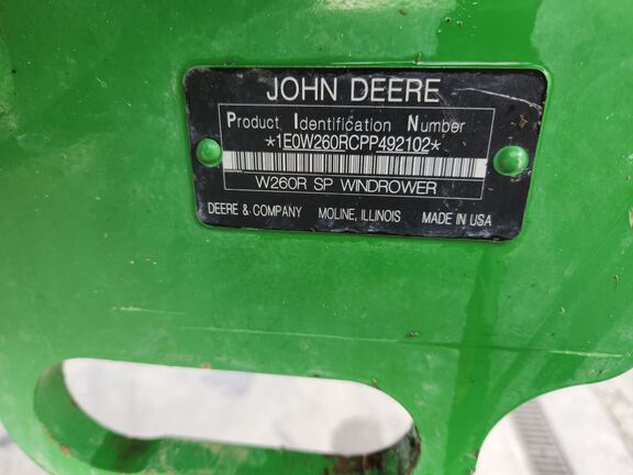 2023 John Deere W260R Windrower