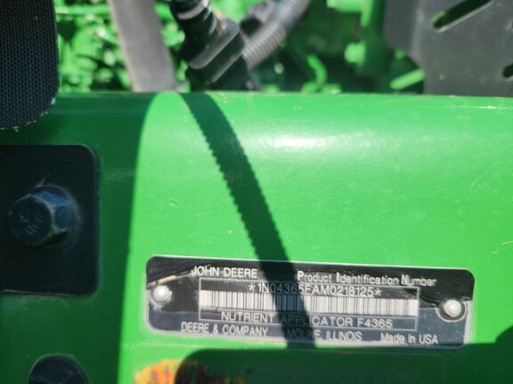 2021 John Deere F4365 Applicator