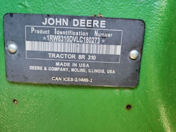 2021 John Deere 8R 310 Tractor