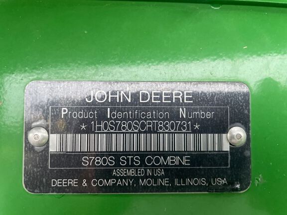 2024 John Deere S780 Combine