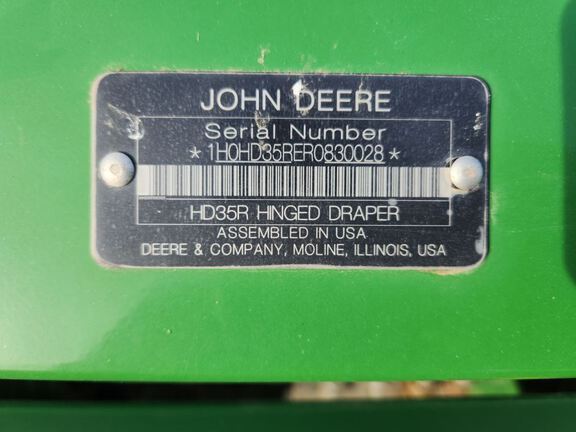 2024 John Deere HD35R Header Combine