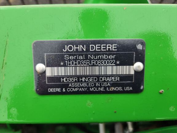 2024 John Deere HD35R Header Combine