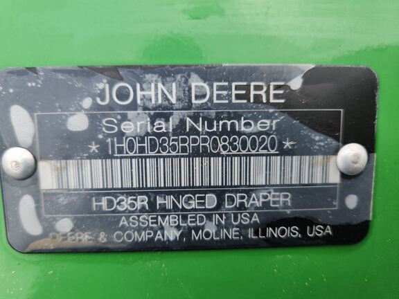 2024 John Deere HD35R Header Combine
