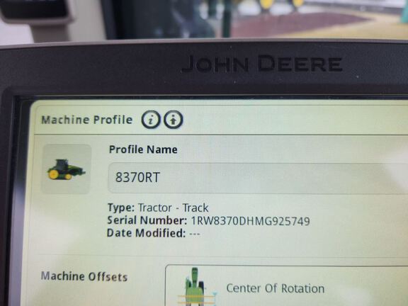 2022 John Deere 8RT 370 Tractor Rubber Track