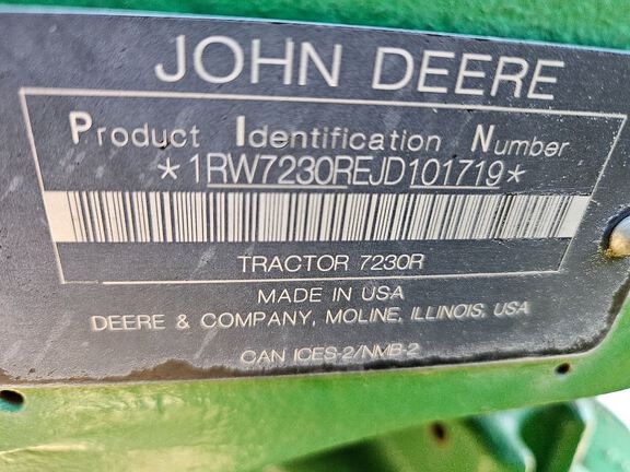 2018 John Deere 7230R Tractor