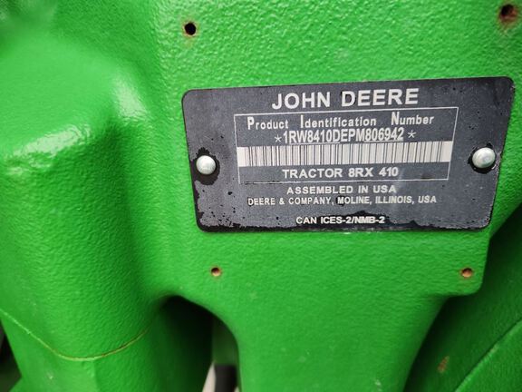 2023 John Deere 8RX 410 Tractor Rubber Track