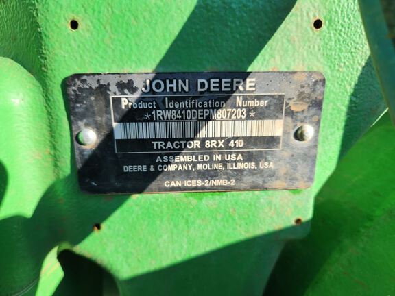 2023 John Deere 8RX 410 Tractor Rubber Track