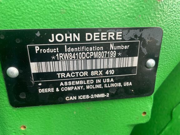 2023 John Deere 8RX 410 Tractor Rubber Track