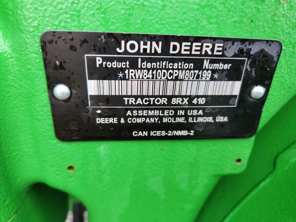 2023 John Deere 8RX 410 Tractor Rubber Track