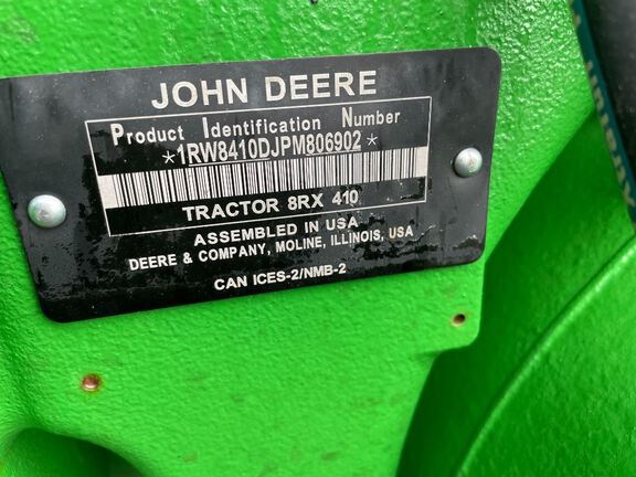 2023 John Deere 8RX 410 Tractor Rubber Track