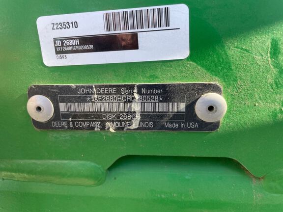 2024 John Deere 2680H Disk