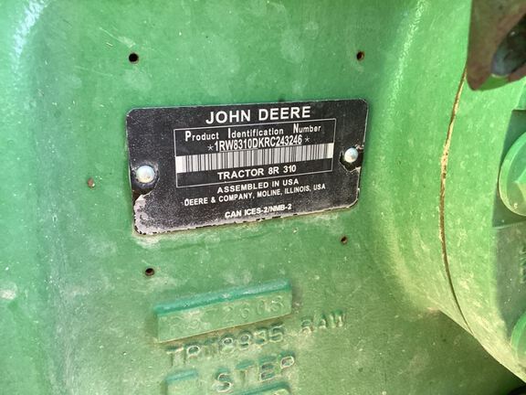 2024 John Deere 8R 310 Tractor
