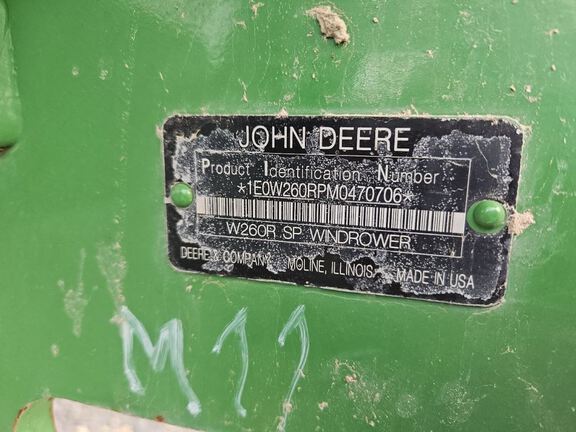 2022 John Deere W260R Windrower