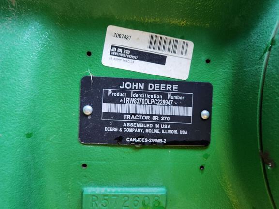 2023 John Deere 8R 370 Tractor