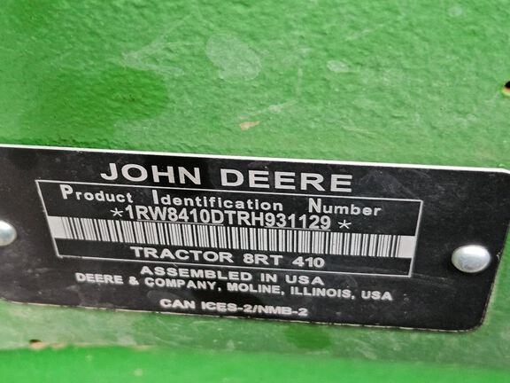 2024 John Deere 8RT 410 Tractor Rubber Track