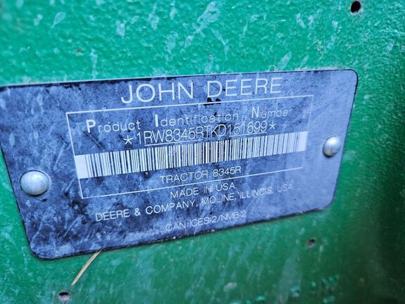 2020 John Deere 8345R Tractor