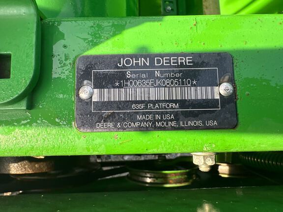 2019 John Deere 635F Header Combine