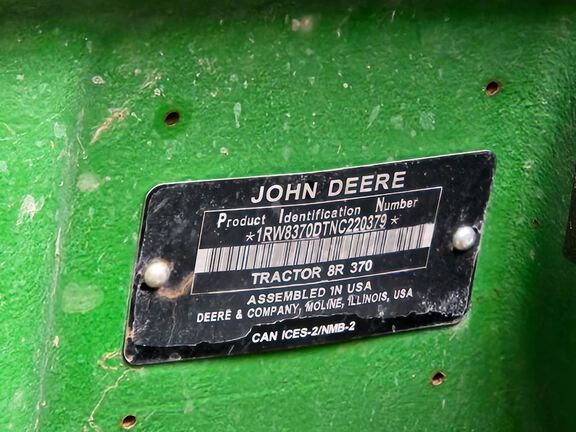 2023 John Deere 8R 370 Tractor