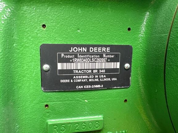 2025 John Deere 8R 340 Tractor