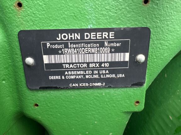 2025 John Deere 8RX 410 Tractor Rubber Track