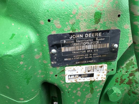 2025 John Deere 8RX 370 Tractor Rubber Track